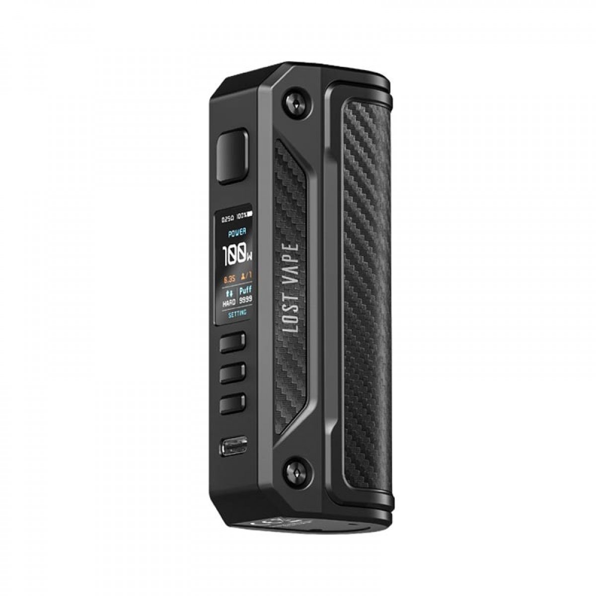 Lost Vape Thelema Solo 100W Box Mod Black Carbon Fiber